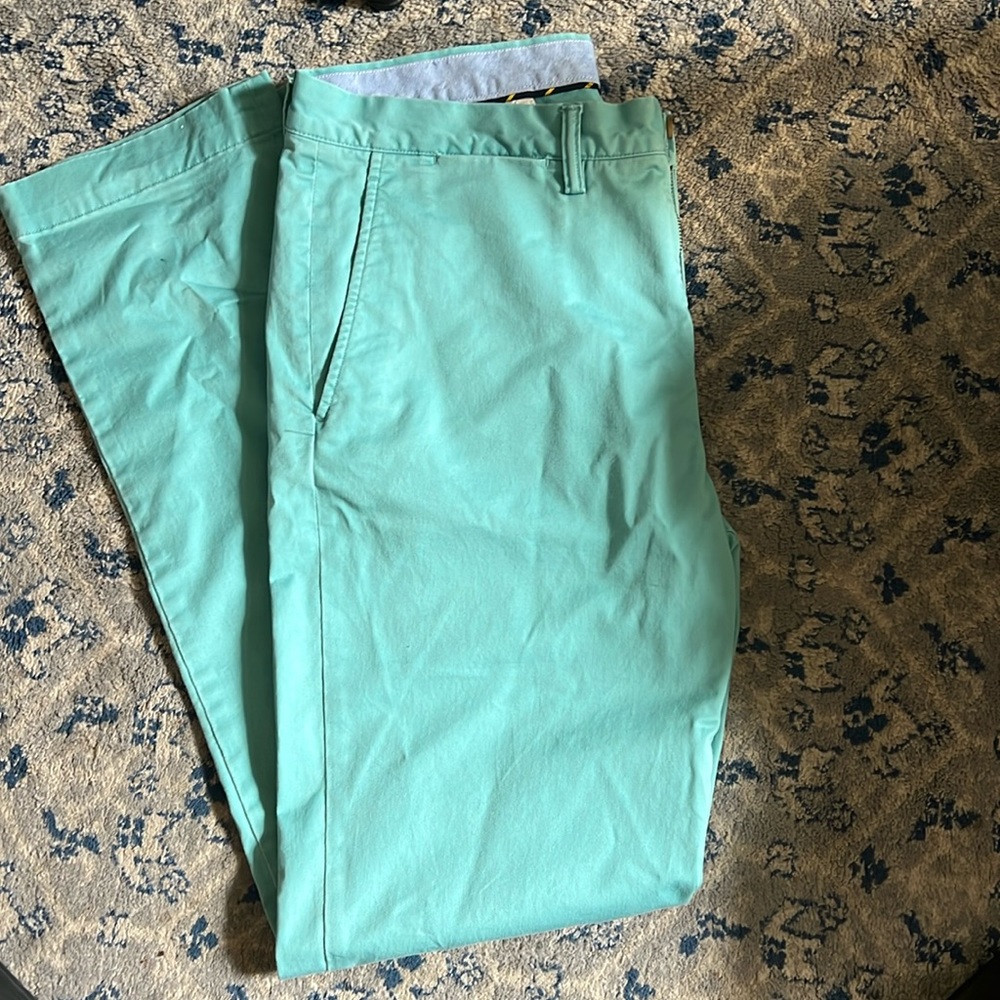 Ralph Lauren turquoise color pants.